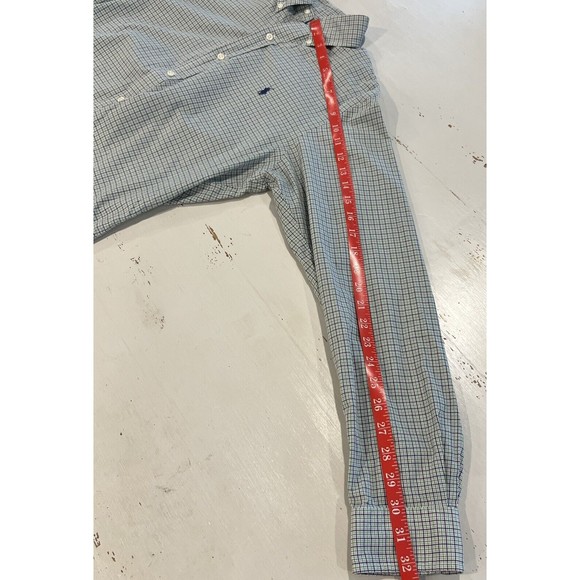 VtG Polo Ralph Lauren Pony Button Down Shirt Size Medium Custom Slim Fit Green - Picture 6 of 8